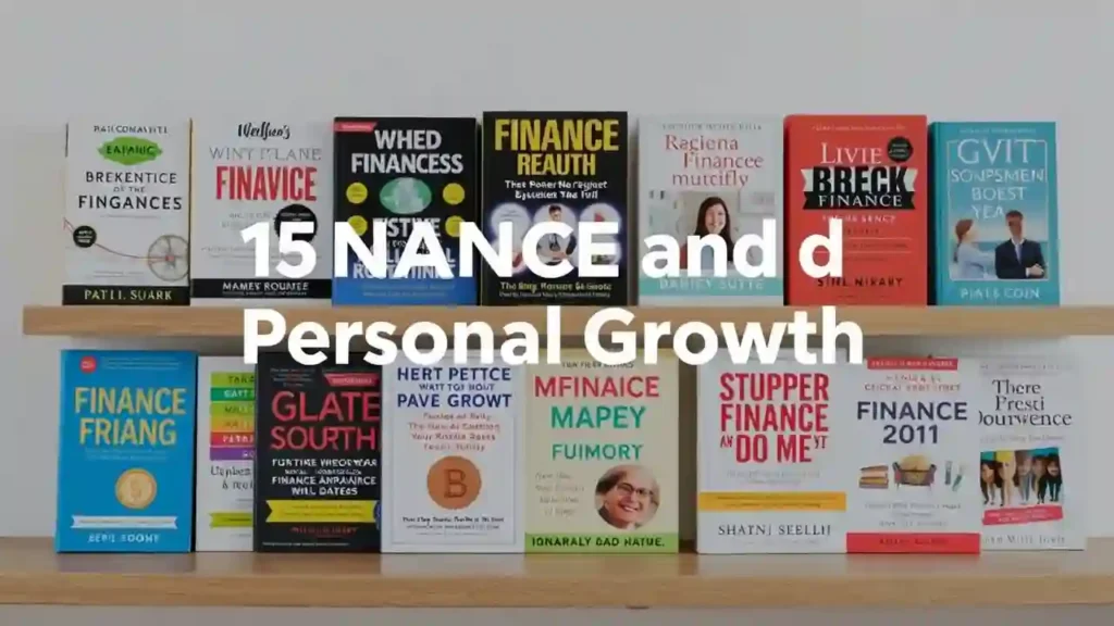 Collage de portadas de 15 libros recomendados sobre finanzas personales y crecimiento personal.